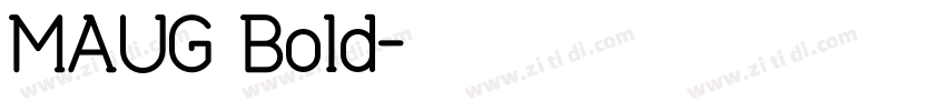 MAUG Bold字体转换